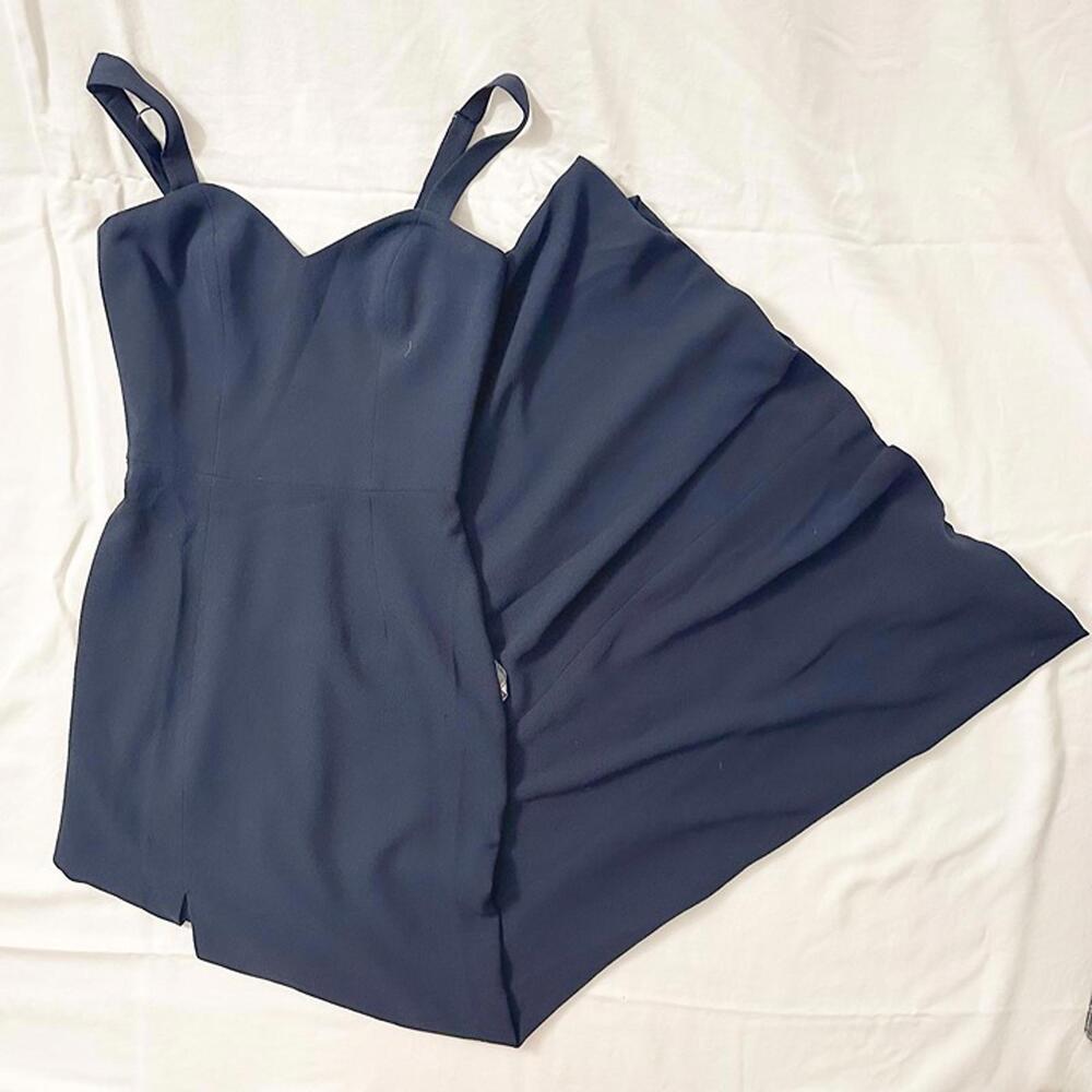 dress the population estella navy blue maxi dress size XS